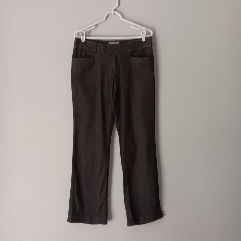 Banana Republic Martin Fit Cotton Novelty Denim Mid-Rise Dark Grey Pant Size 10R - Picture 11 of 15